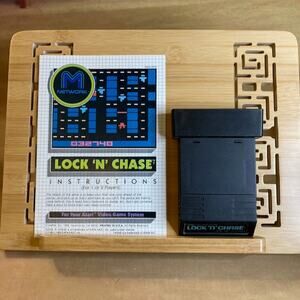Vintage 80s Mattel M Network Atari 2600 Lock 'N Chase Game & Manual